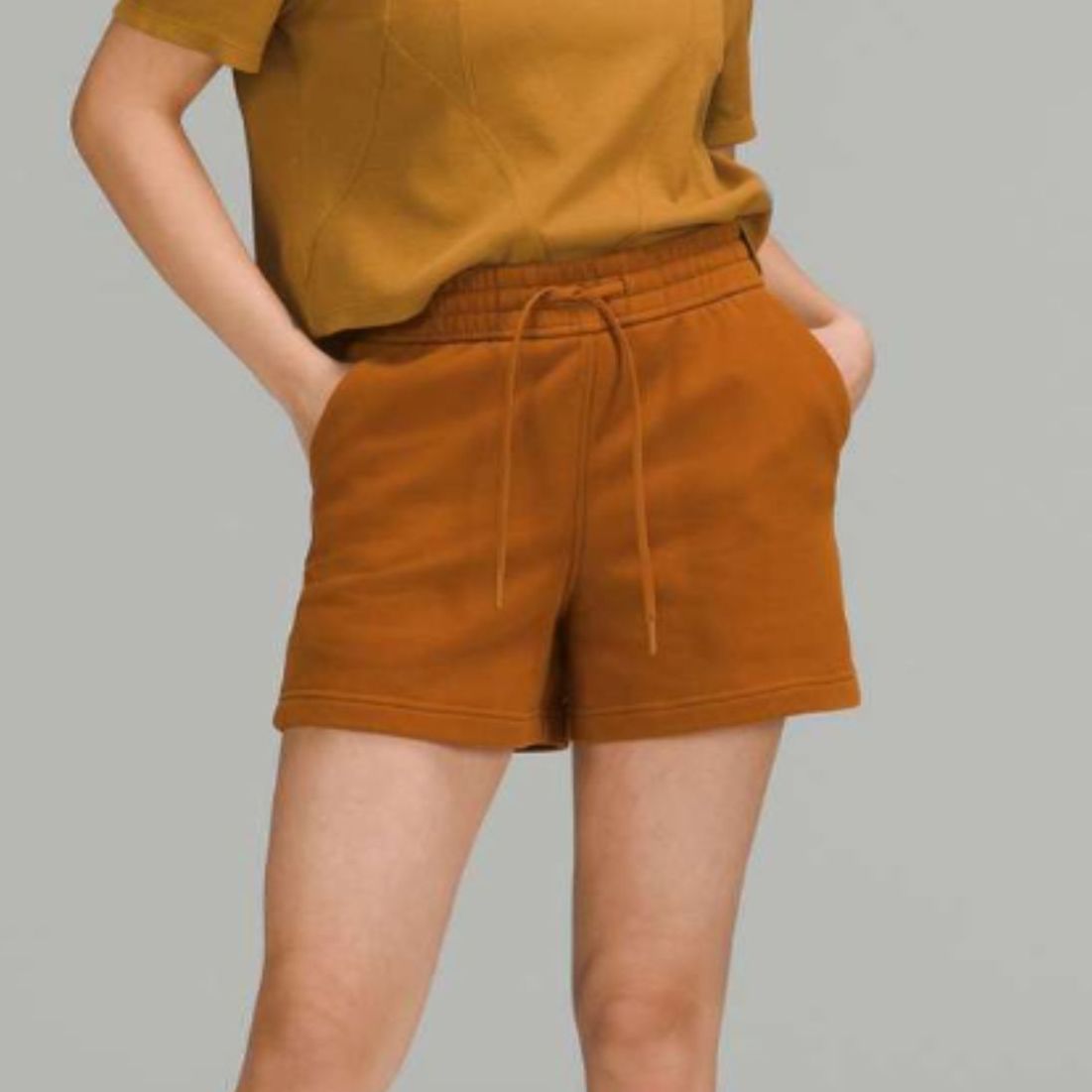 Lululemon Loungeful High-Rise Short 4" Butternut Brown Size 8 Athleisure Running